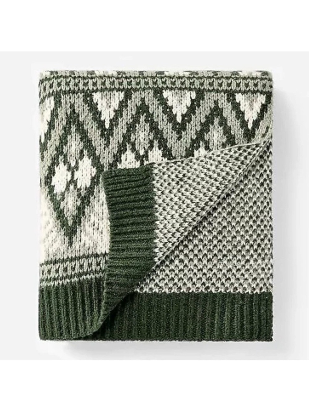 Knit Fair Isle Throw Blanket Green/Cream
- Threshold designed with Studio McGee